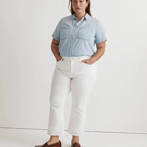 Madewell Plus Size Kick Out Crop Jeans Size 24W - Picture 1 of 6